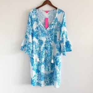 NWT Lilly Pulitzer Azita Tunic Dress XL Toile Me About It